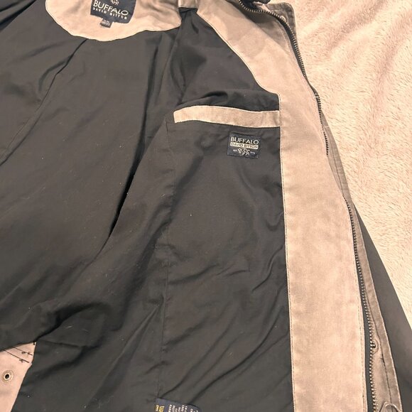 Buffalo David Bitton Men's Utility Jacket Black Gray Size XL - Picture 7 of 9